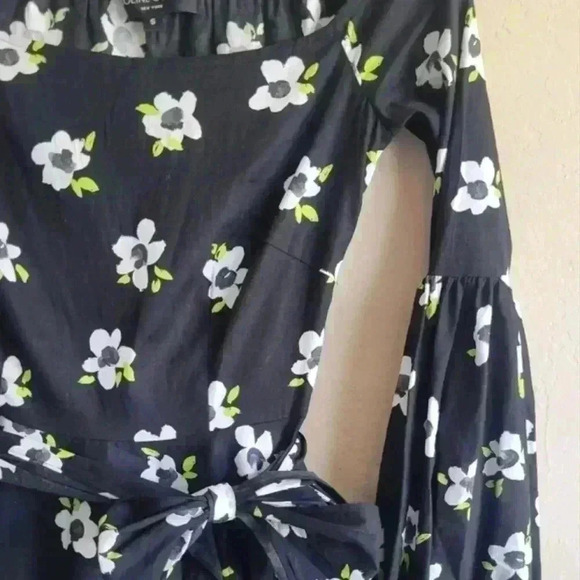 CAROLINE CONSTAS GISELE mini DRESS IN BLACK & WHITE size small - Picture 4 of 12